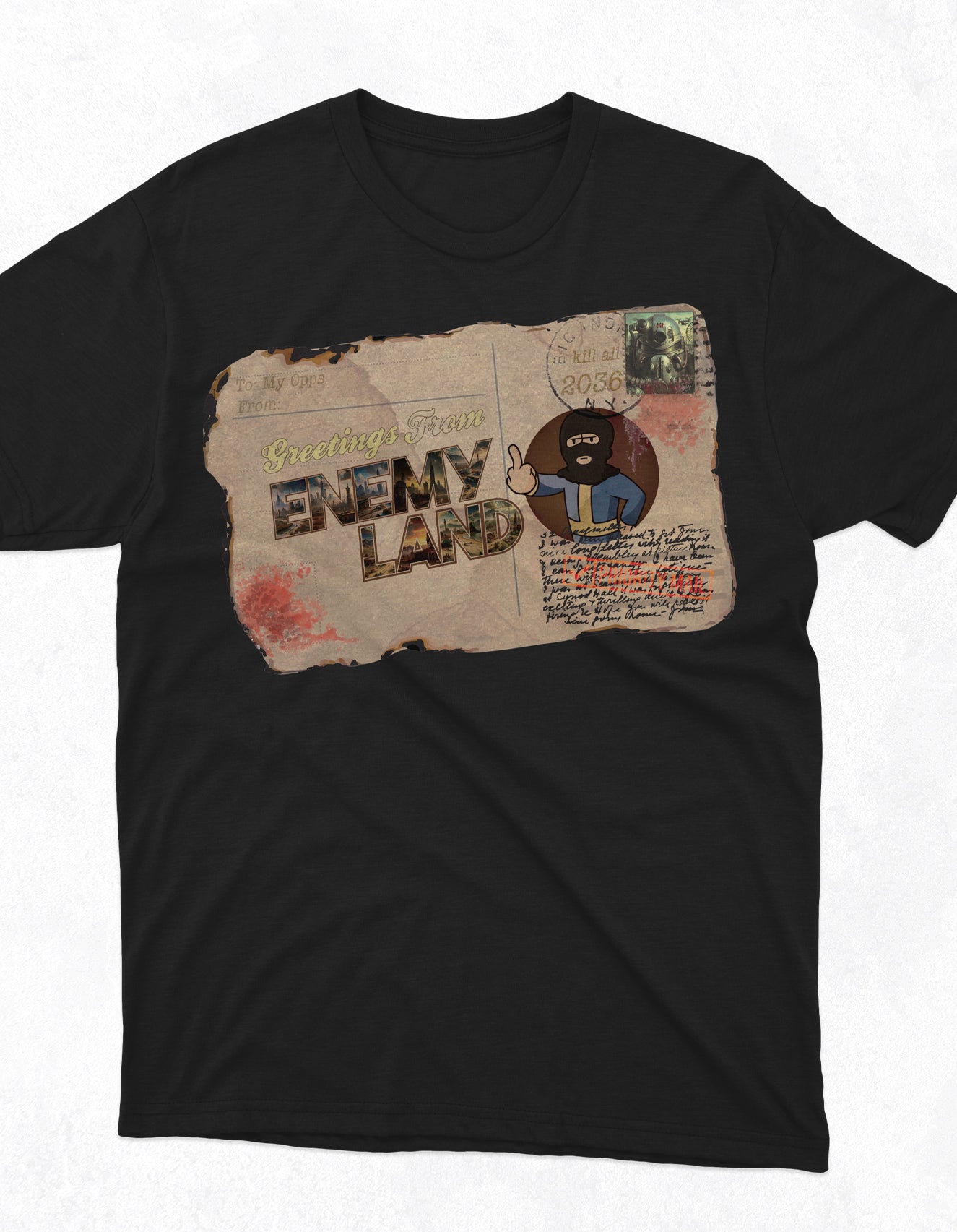 Welcome to Enemy-Land Mid-Weight T Shirt