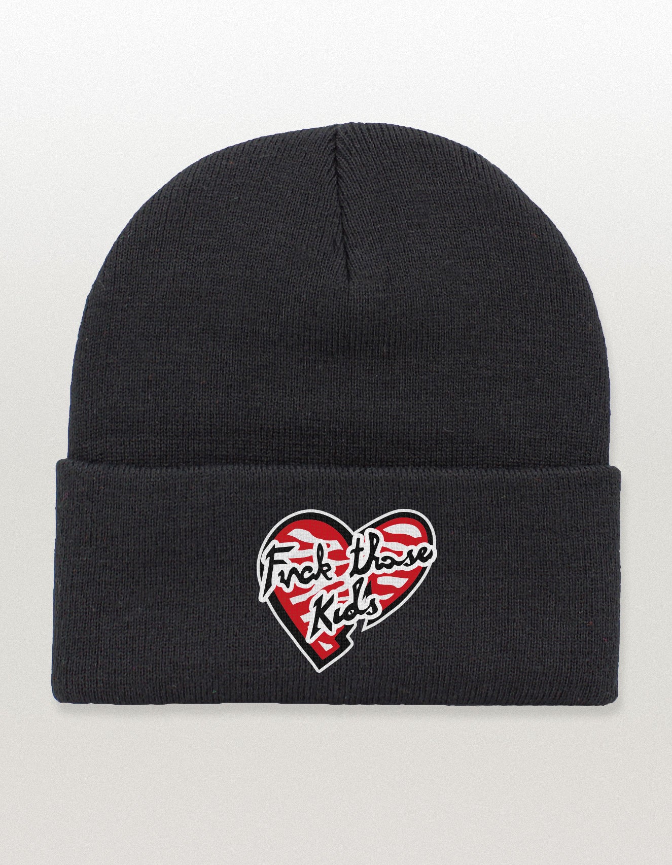 Fuck Those Kids Embroidered Cuff Beanie
