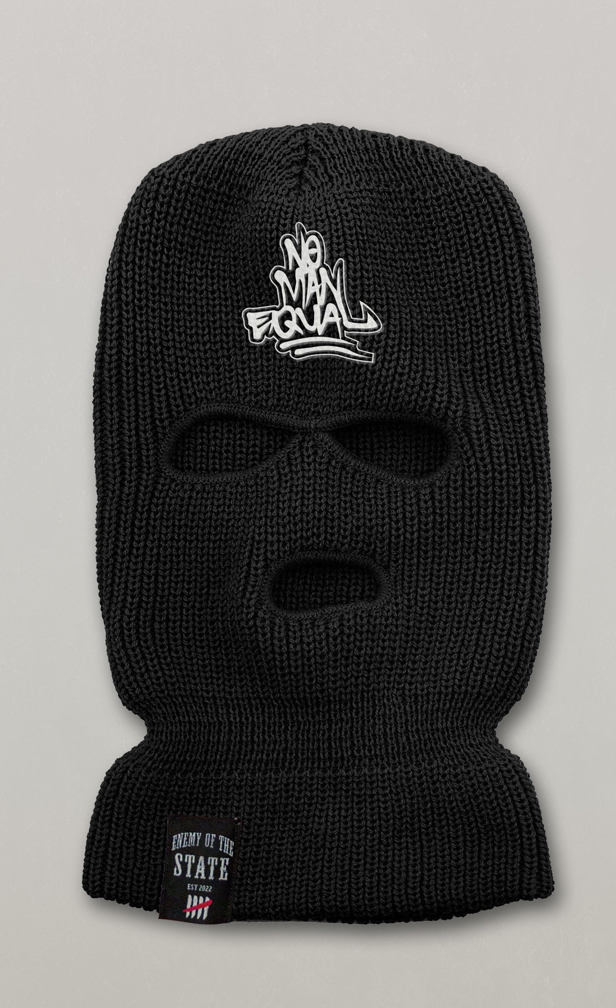 3 Hole Enemy of the State No Man Equal Balaclava