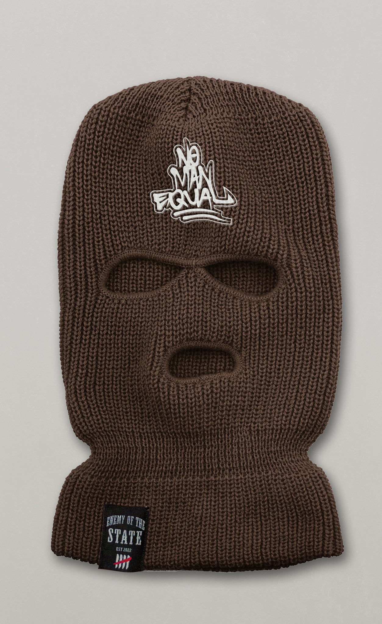 3 Hole Enemy of the State No Man Equal Balaclava
