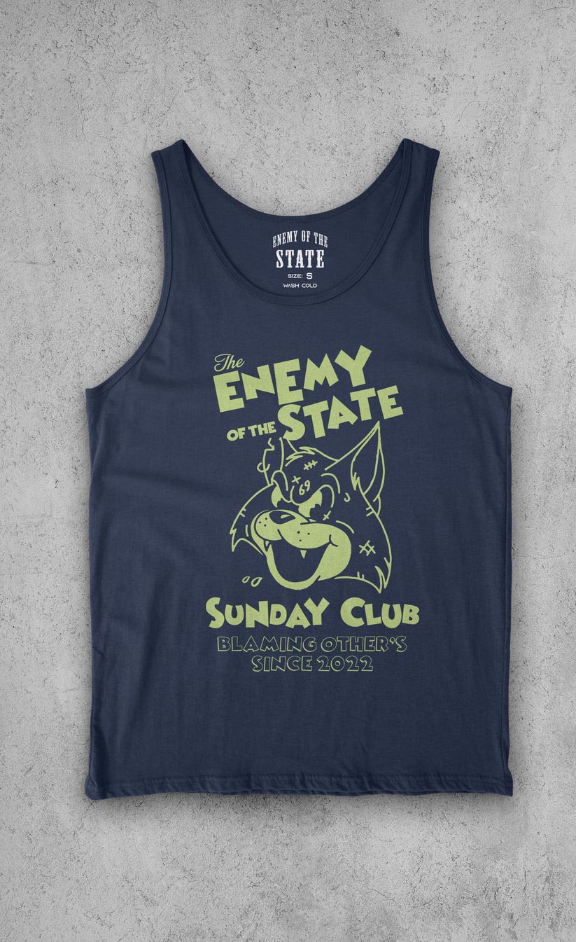Enemy of the State Bad Kitty Sunday Club Muscle Tank
