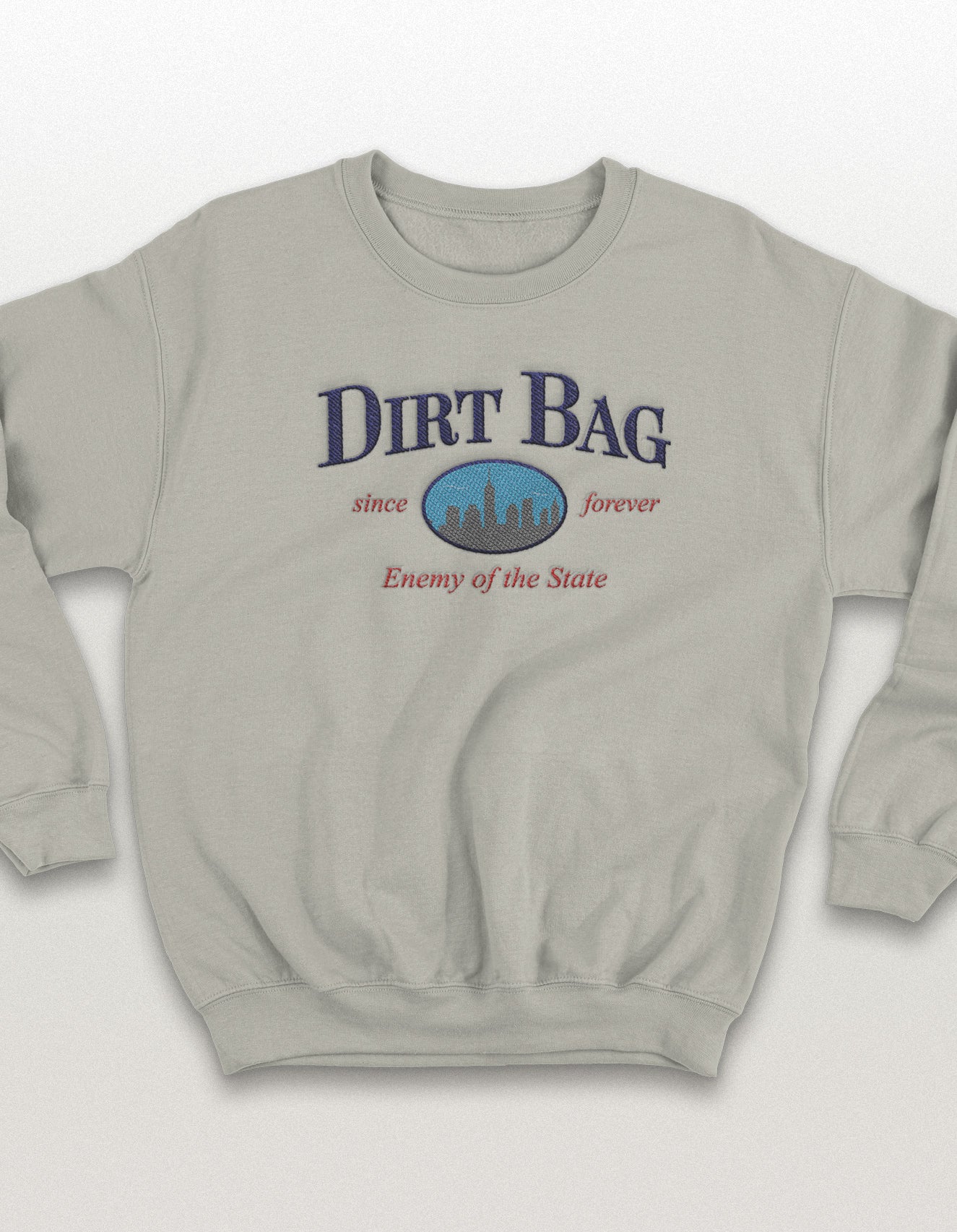 NOT A DRI FIT - Embroidered Dirtbag Midweight Pigment-Dyed Crewneck