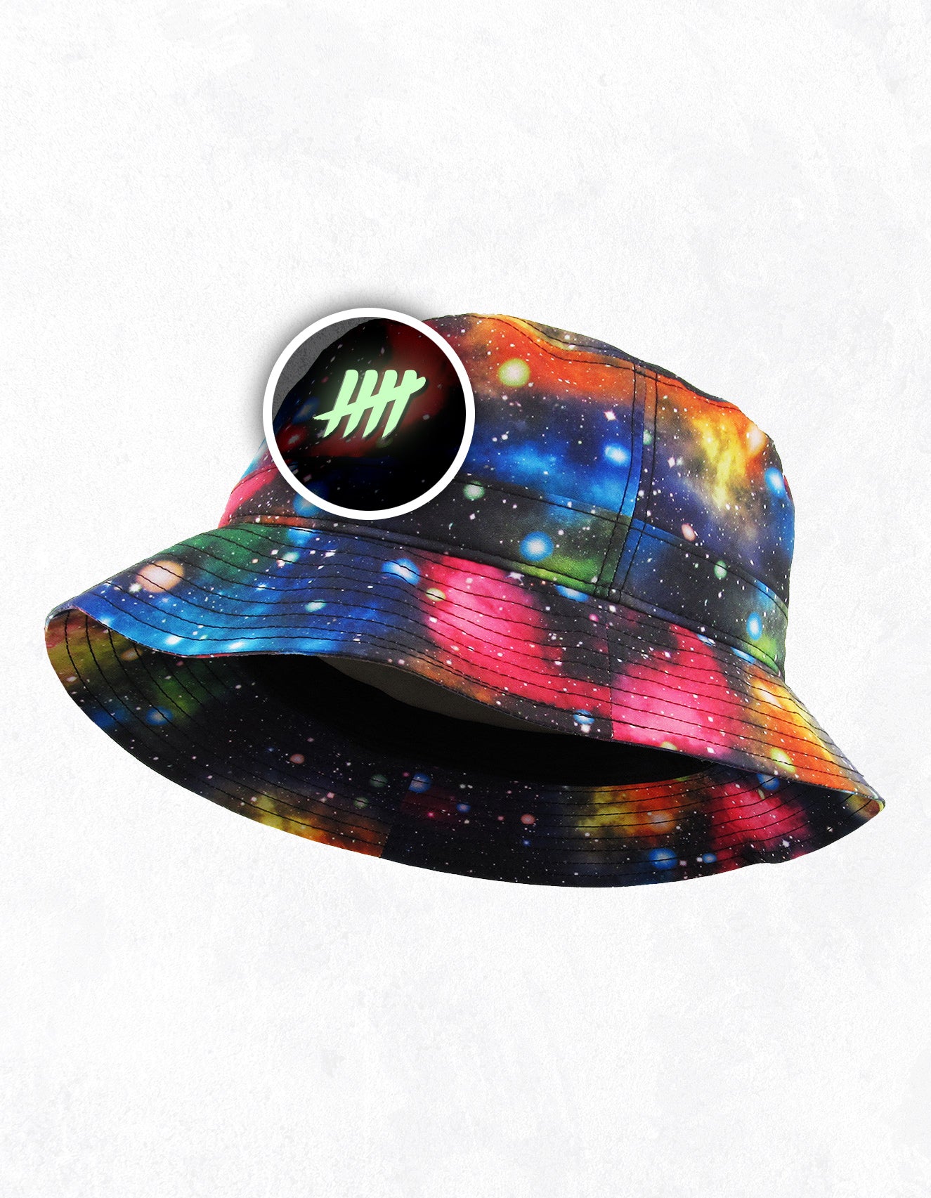 Kill 5 Logo Embroidered Limited Edition Galaxy Bucket Hat