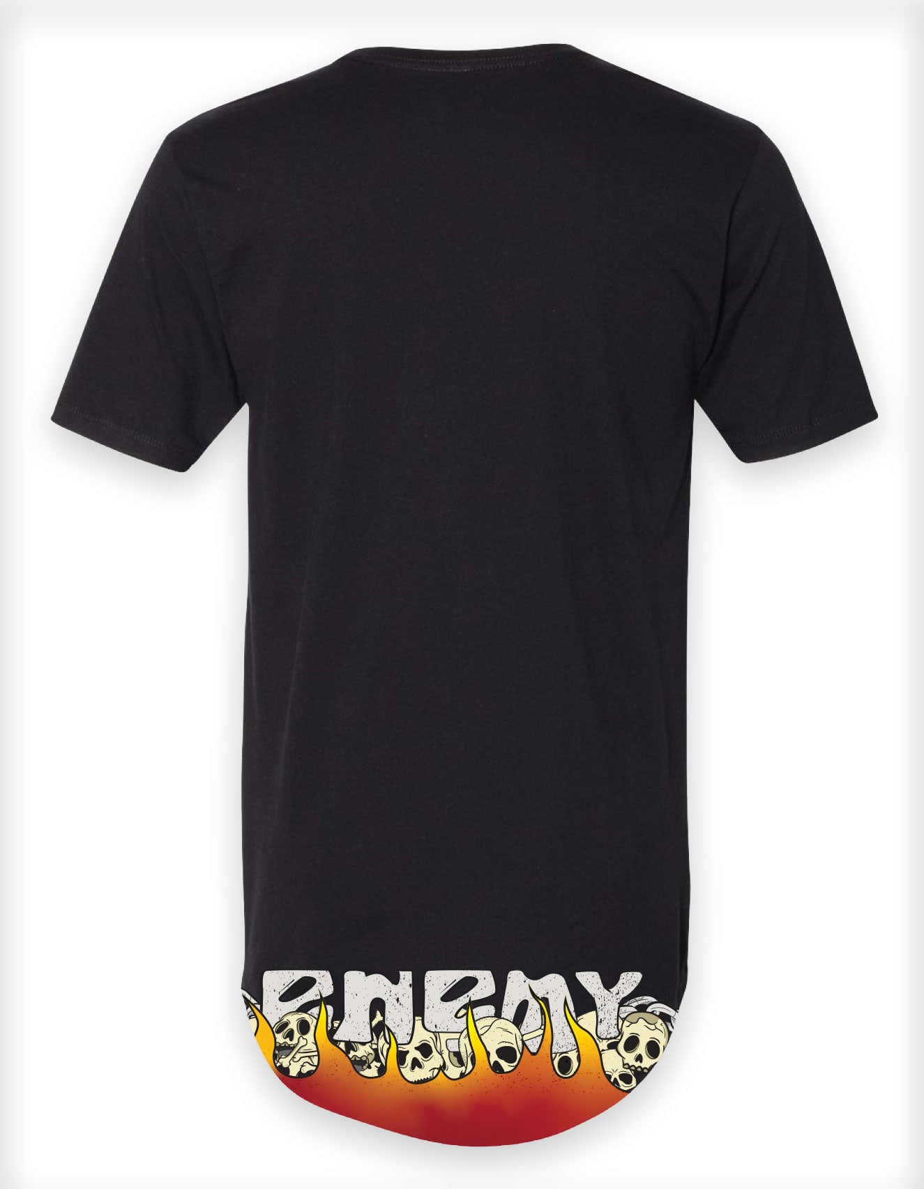 Doubled Sided Scorched Earth Long body T Shirt