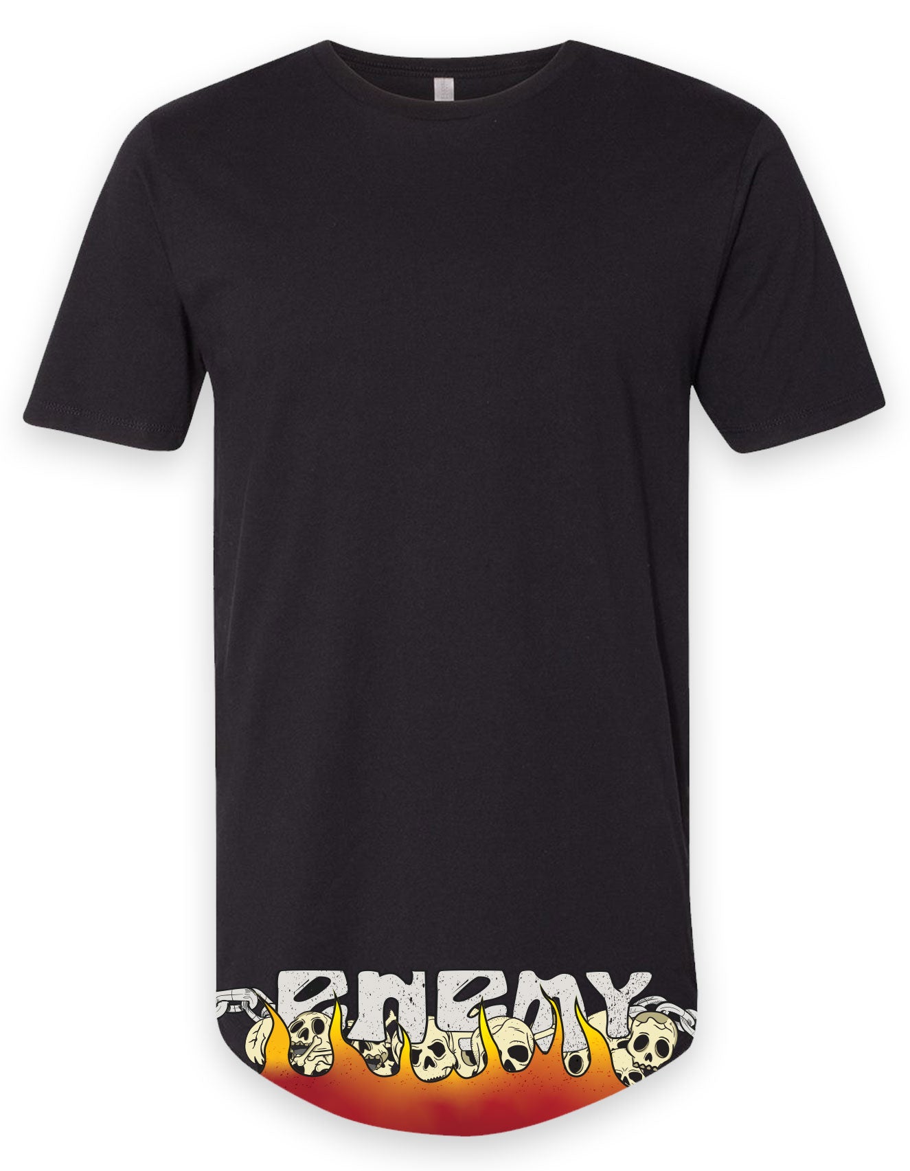 Doubled Sided Scorched Earth Long body T Shirt