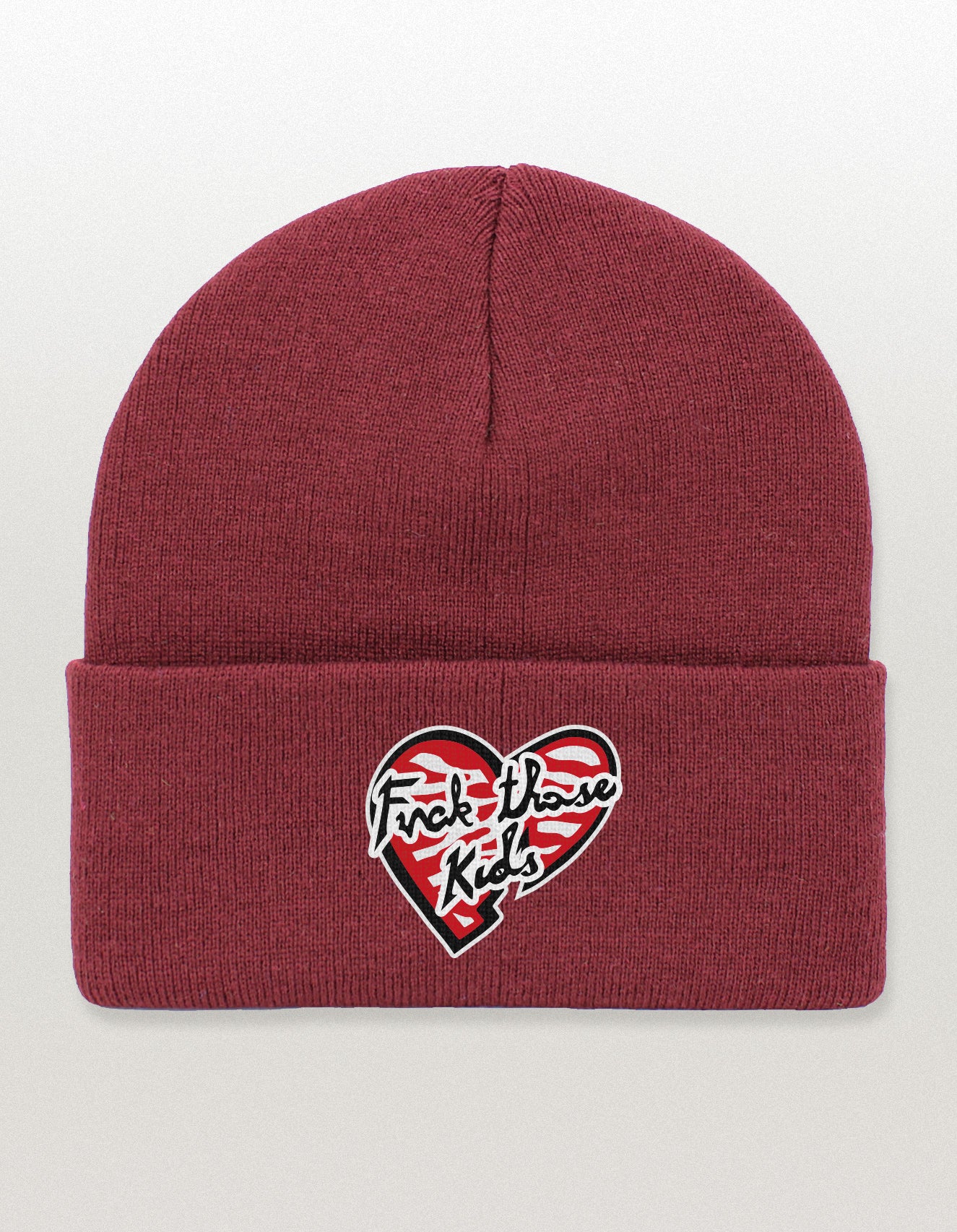 Fuck Those Kids Embroidered Cuff Beanie