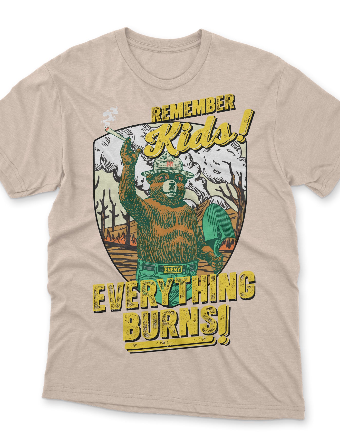 Remember Kids! Everything Burns Heavyweight T Shirt