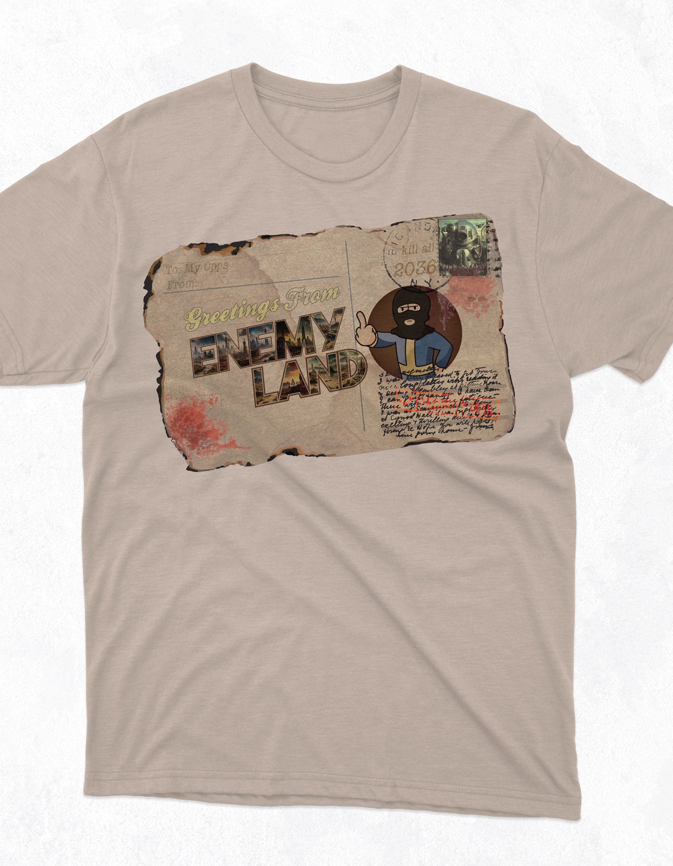 Welcome to Enemy-Land Mid-Weight T Shirt