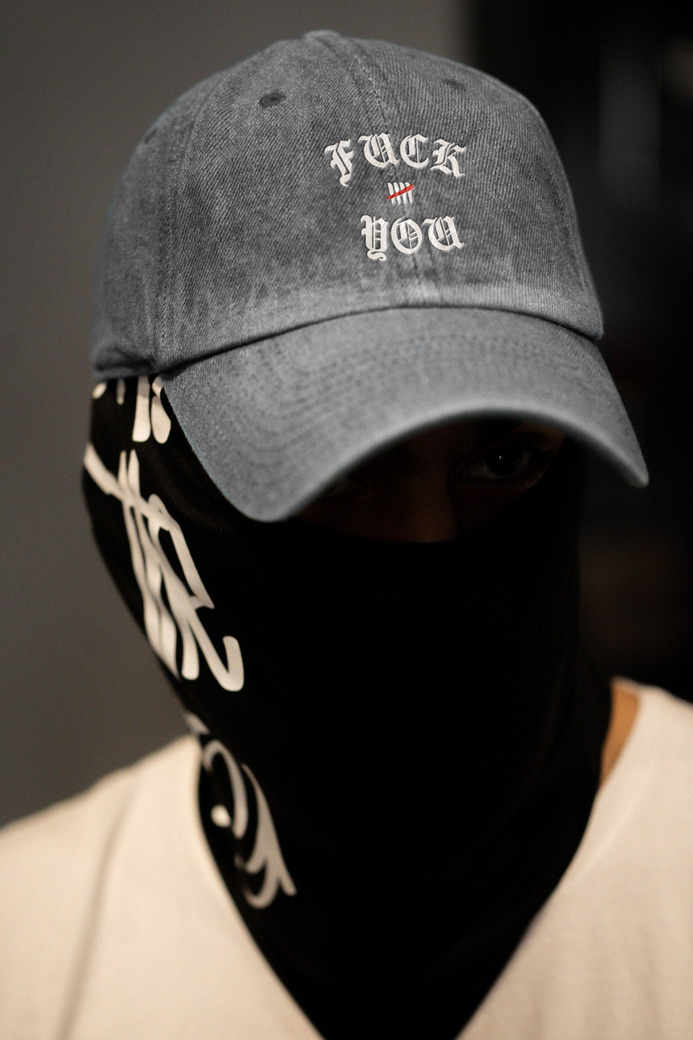 Pigment Washed Embroidered Fuck You Dad Hat