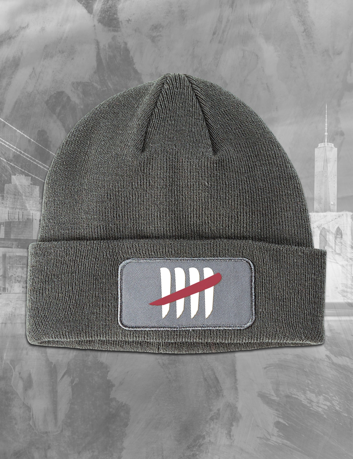 Kill 5 Embroidered Patch Cuff Beanie