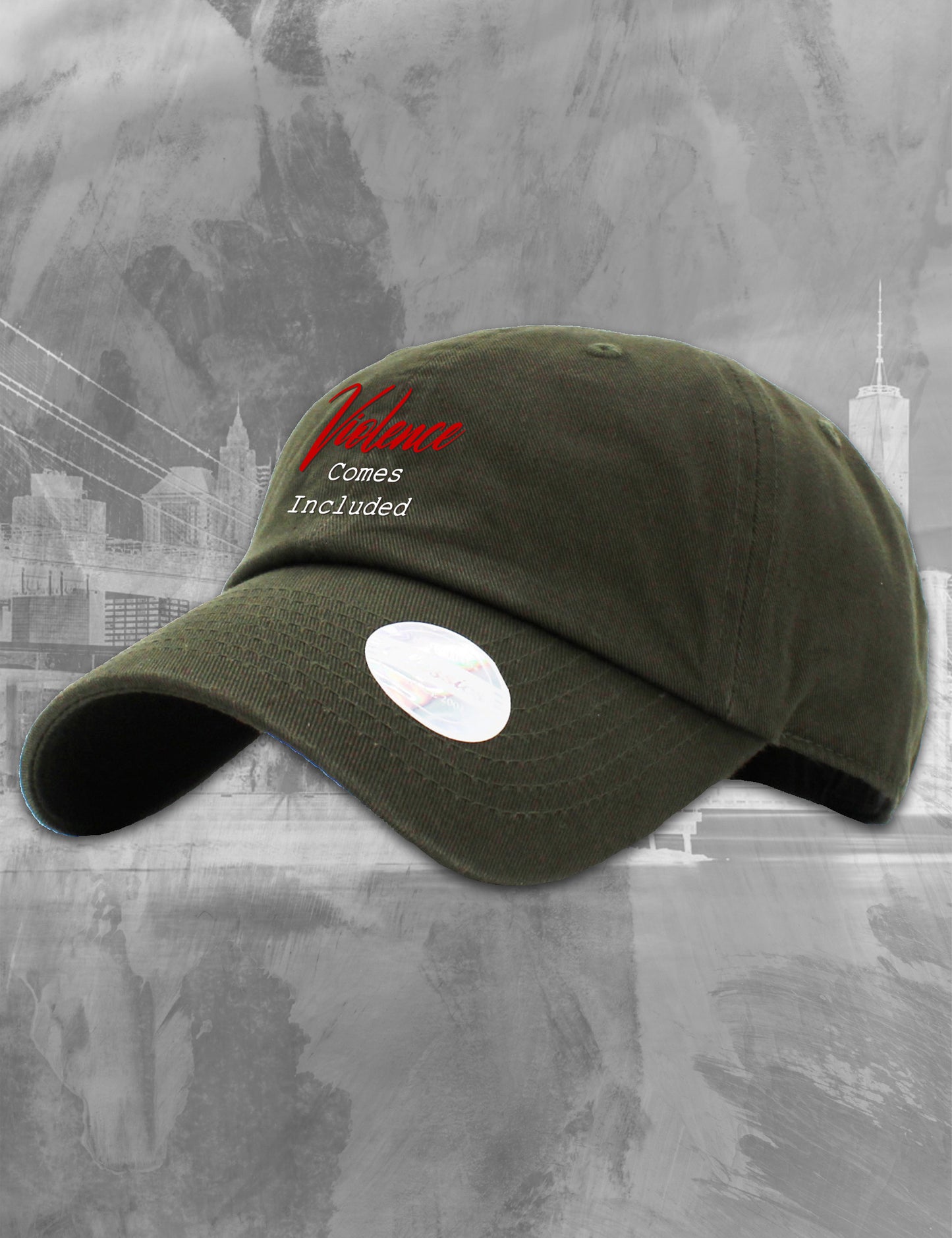 Violence Comes Included Embroidered Logo Dad Hat