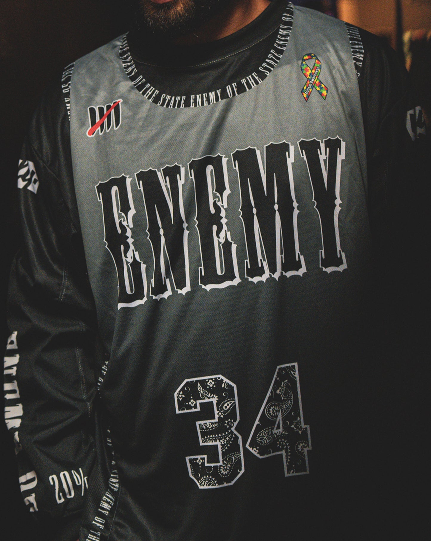 Enemy of the State "Black Paisley" OG Paintball Jersey