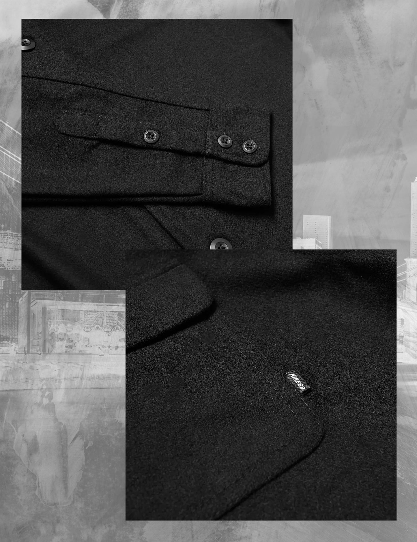 Nike SB Enemy of The State Embroidered Button Down Shirt Jacket