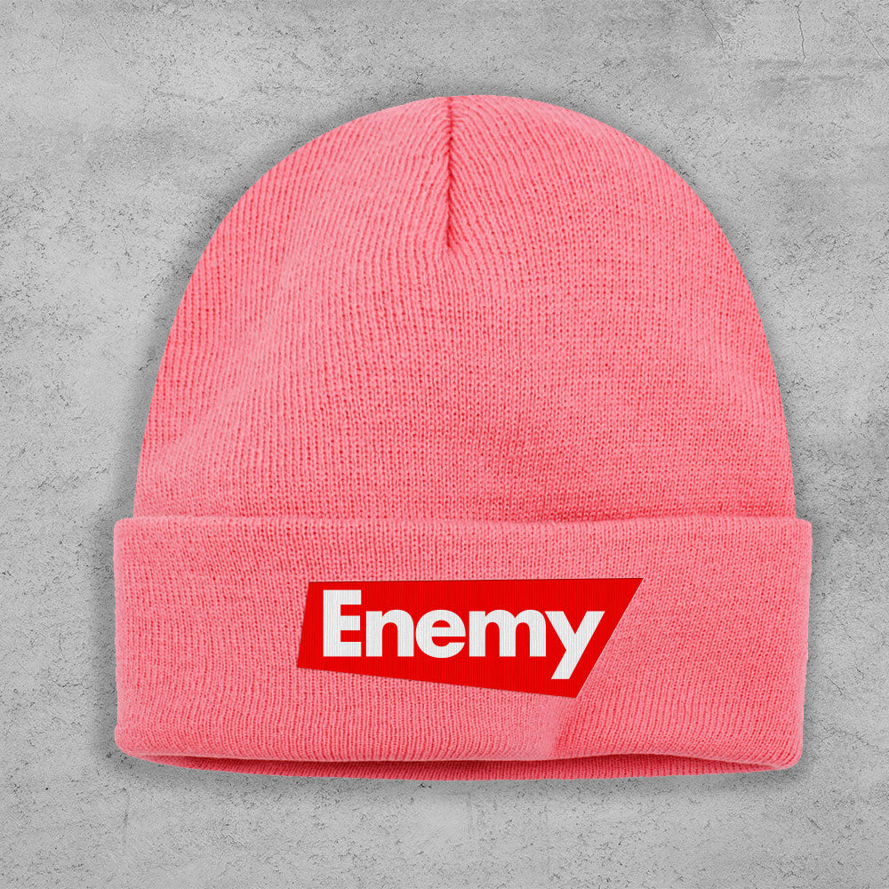 Enemy Emblem Embroidered Cuff Beanie