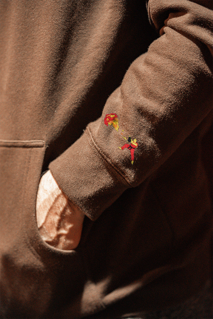 Shoryuken Hoodie with Applique Embroidery