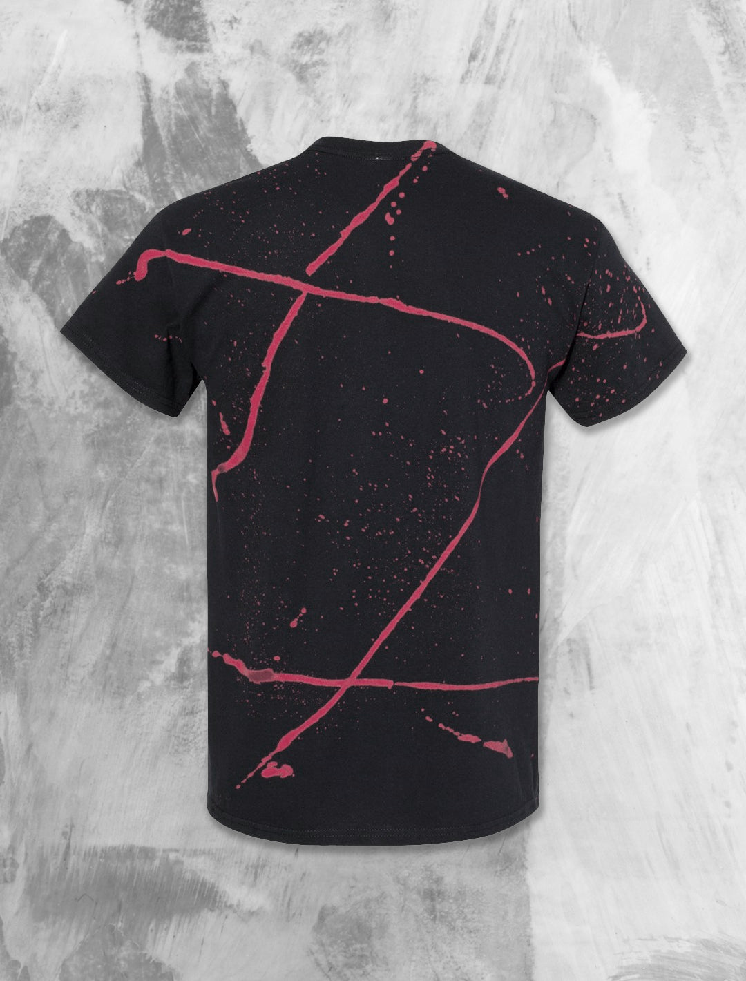 Red Splattered Kill 5 Embroidered T-Shirt