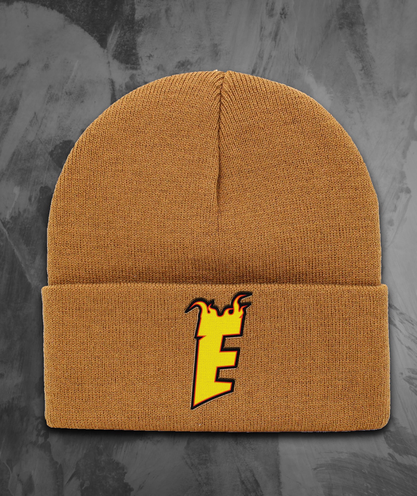 Enemy Flames Embroidered Cuff Beanie