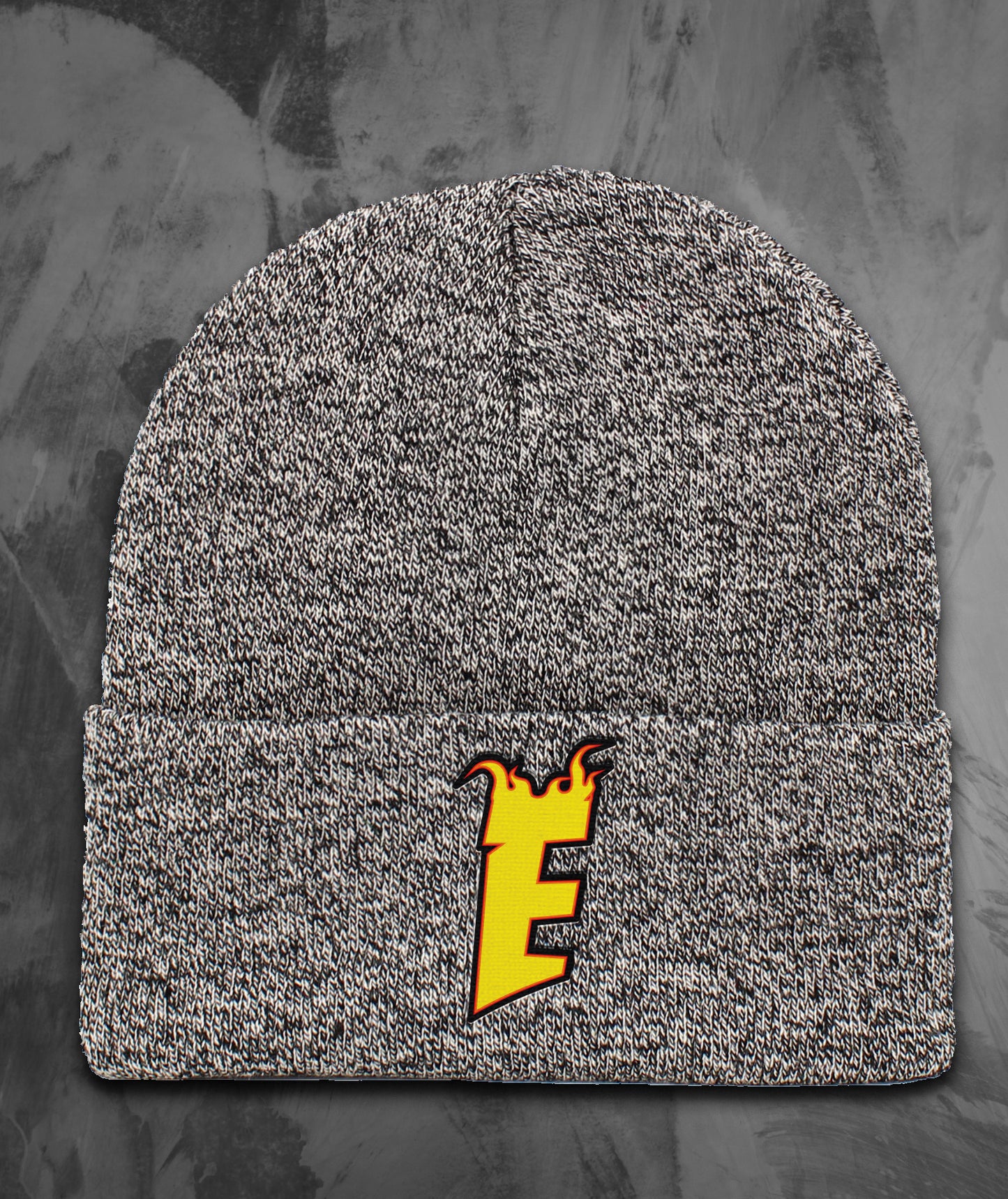 Enemy Flames Embroidered Cuff Beanie