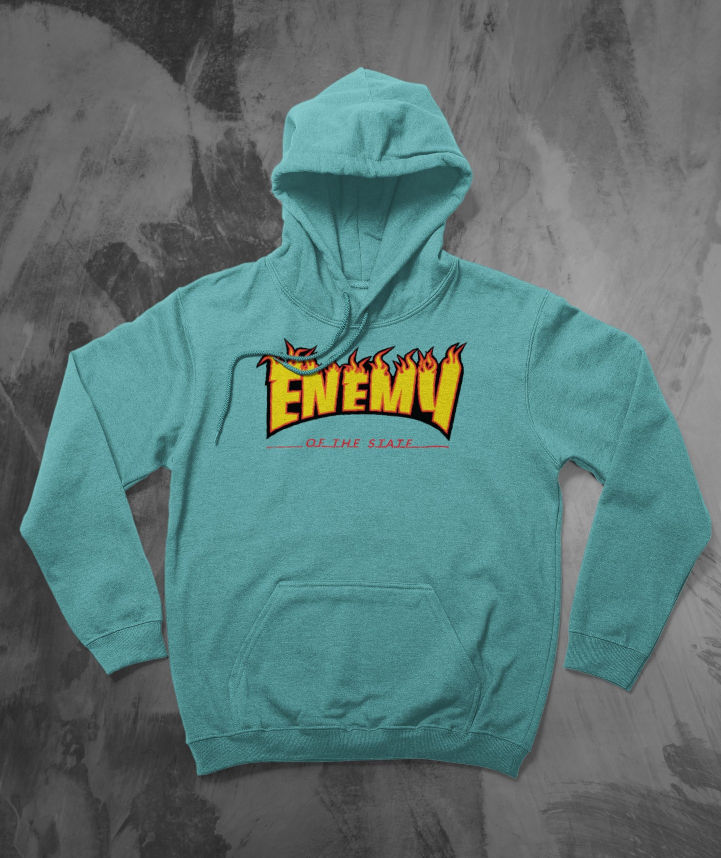 Enemy of the State In Flames Hoodie
