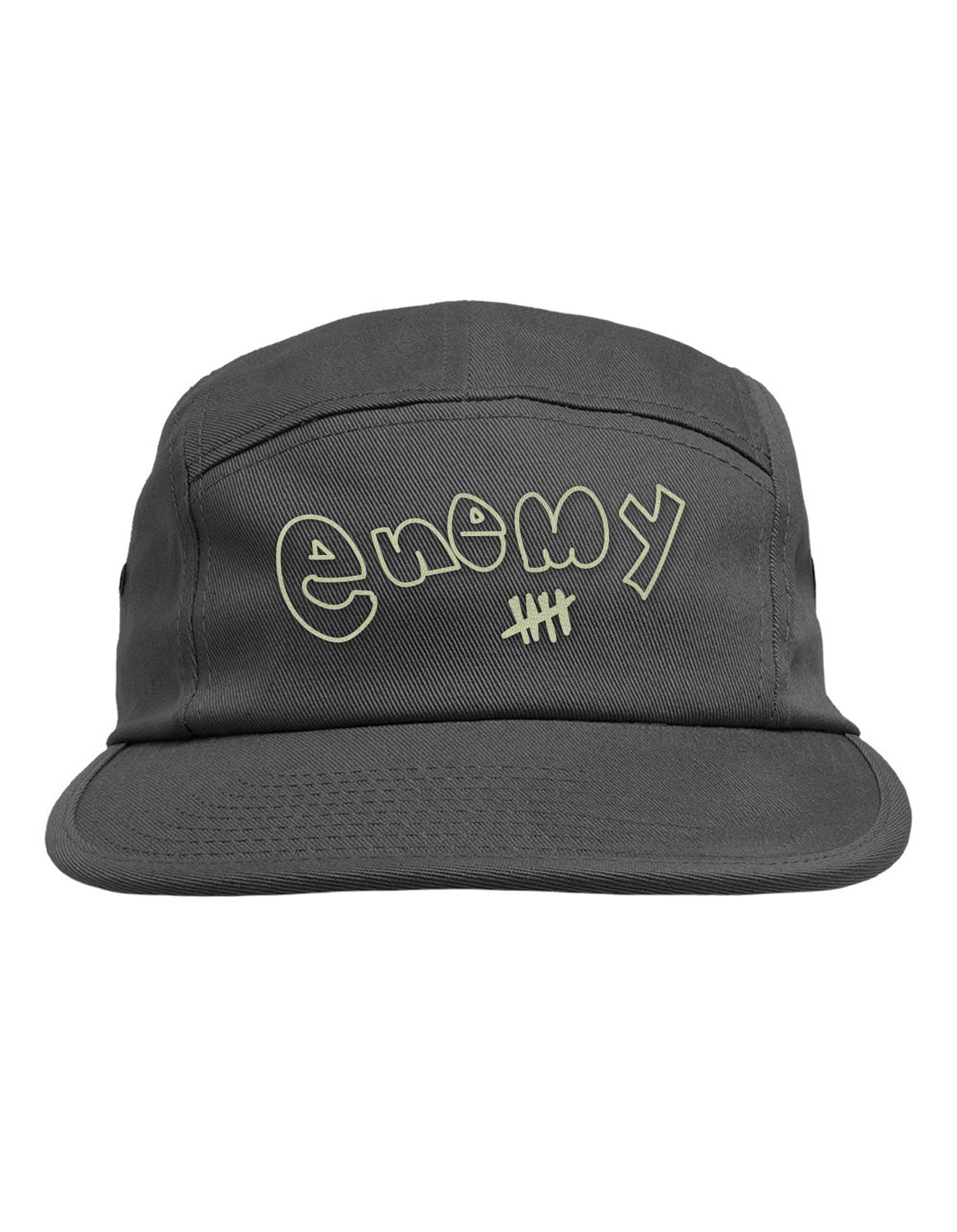 Enemy Handwritten Classic Jockey Flat Bill Cap