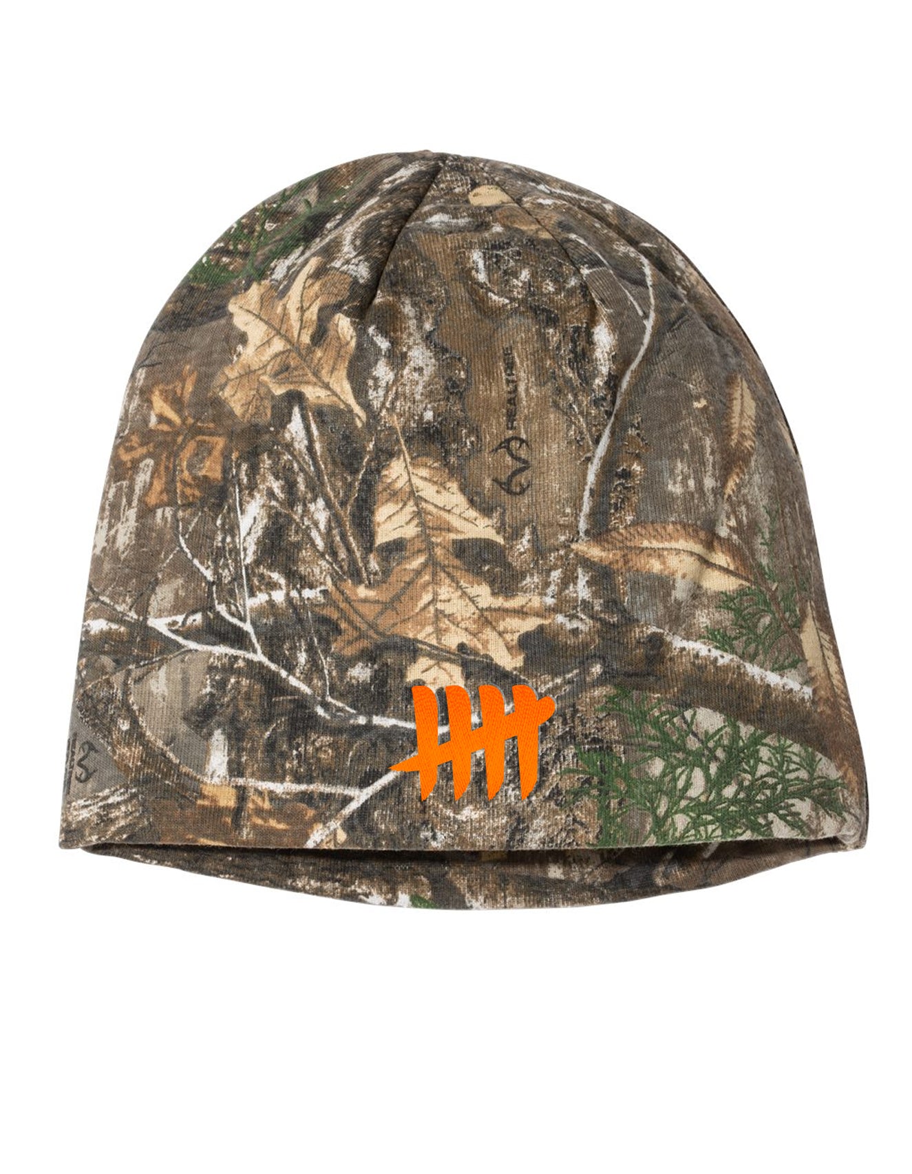 Embroidered Hash Realtree No-Cuff Beanie