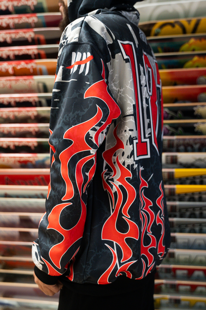 Dual Flames Fully Sublimated Hoodie