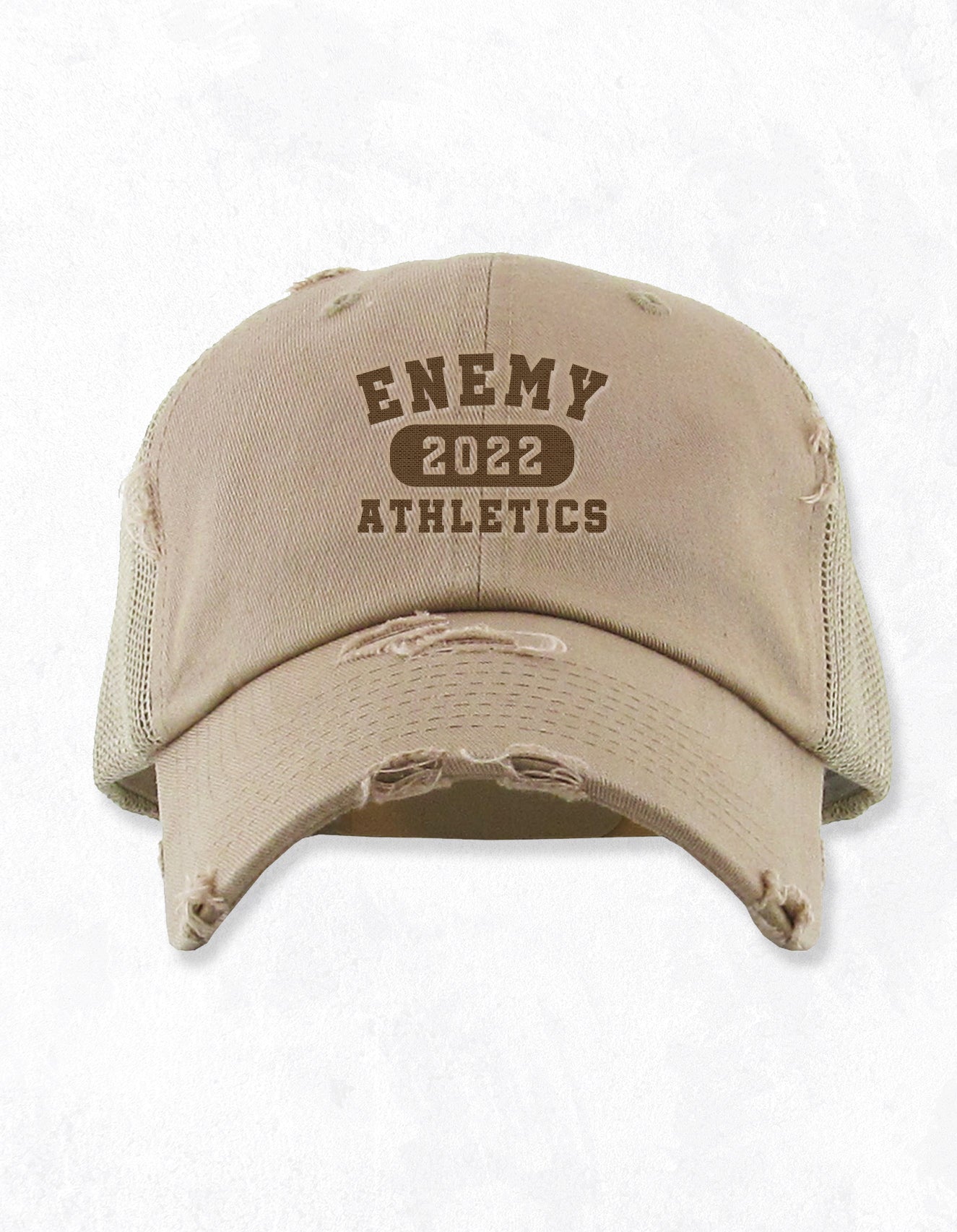 Enemy Athletics Distressed Mesh Dad Hat