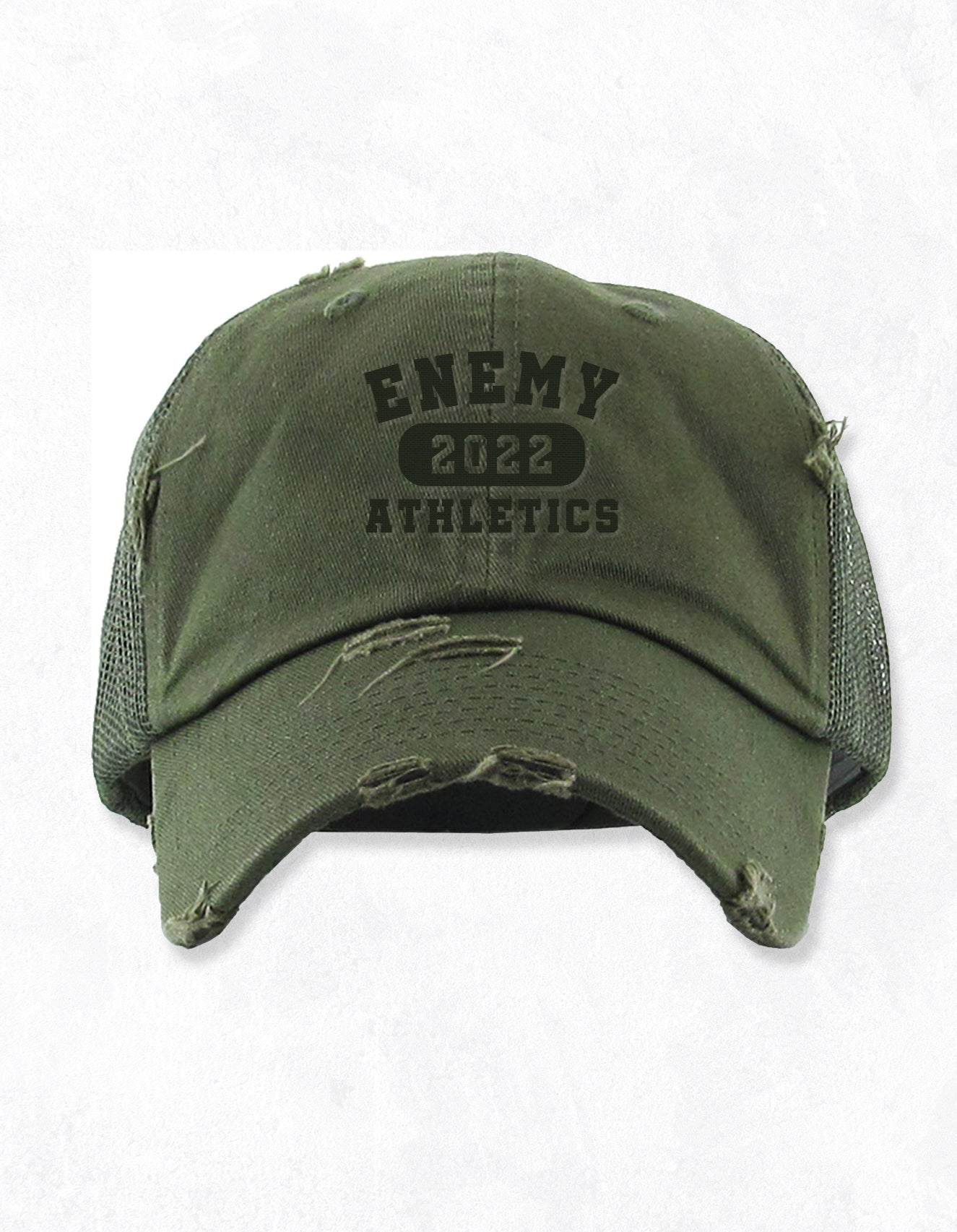 Enemy Athletics Distressed Mesh Dad Hat