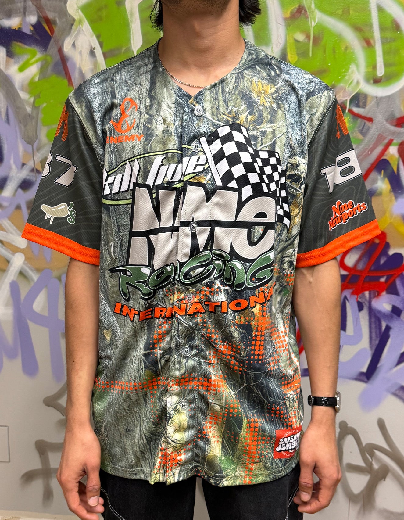 Enemy of the State New York " Dead Tree " Baseball Jersey