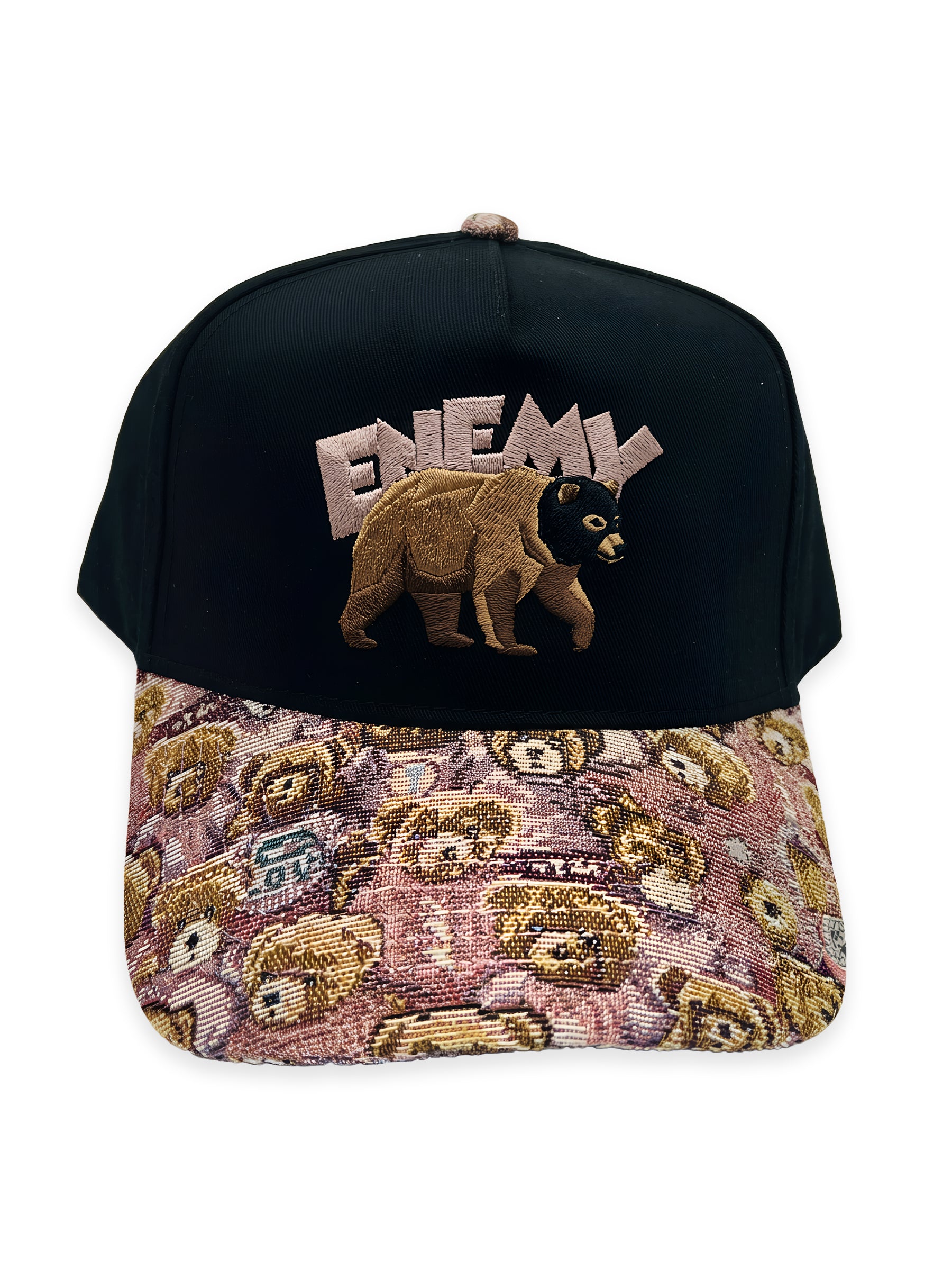Enemy Bear Jacquard Woven Brim Embroidered Snapback