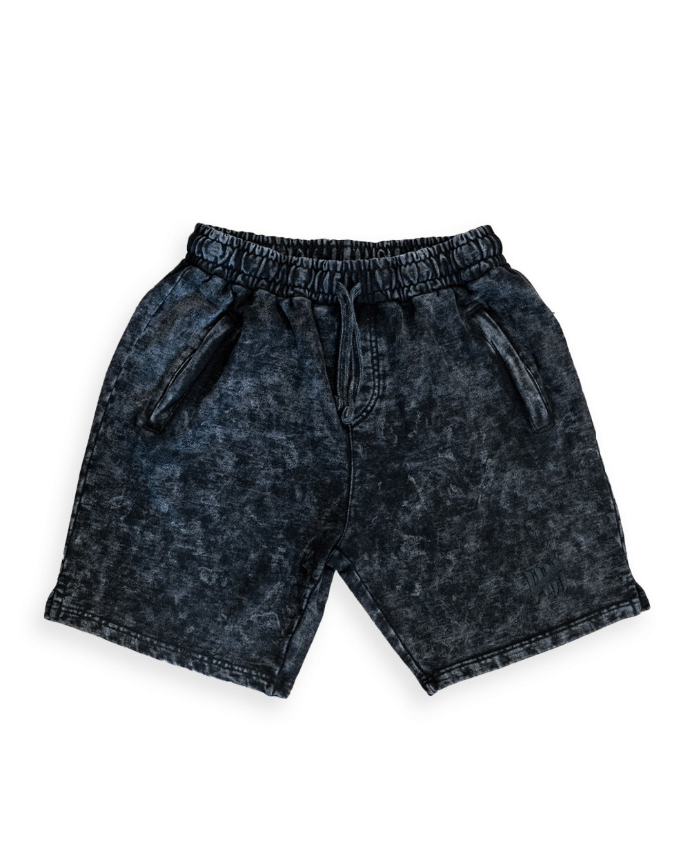 Enemy CORE Heavyweight Terry Mineral Wash Embroidered Black Shorts