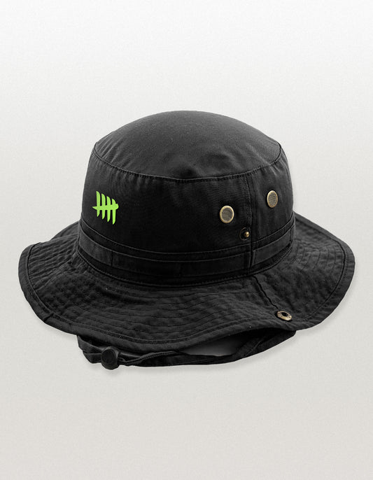 Kill 5 Slime Green Embroidered Bucket Hat w/ Draw String