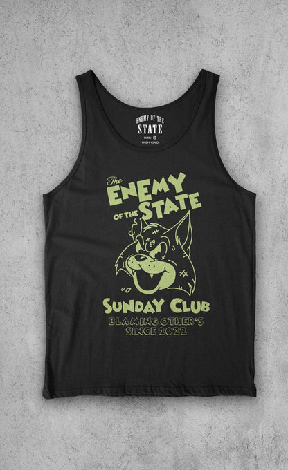 Enemy of the State Bad Kitty Sunday Club Muscle Tank