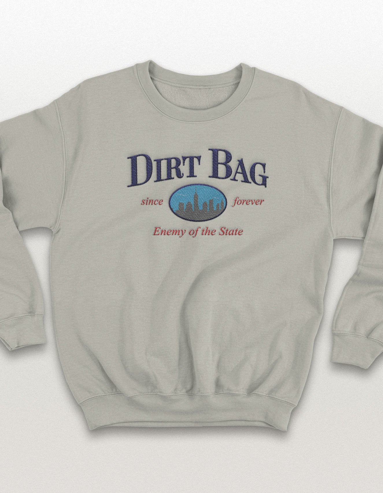 NOT A DRI FIT - Embroidered Dirtbag Midweight Pigment-Dyed Crewneck