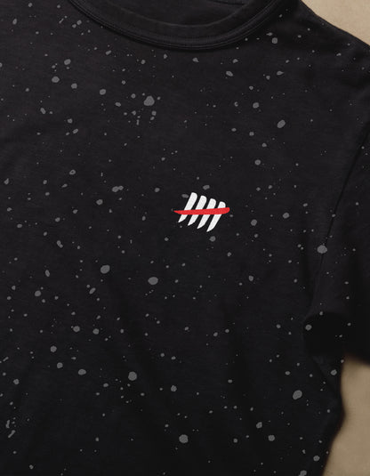 Glow in the Dark Splatter Kill 5 Embroidered T-Shirt