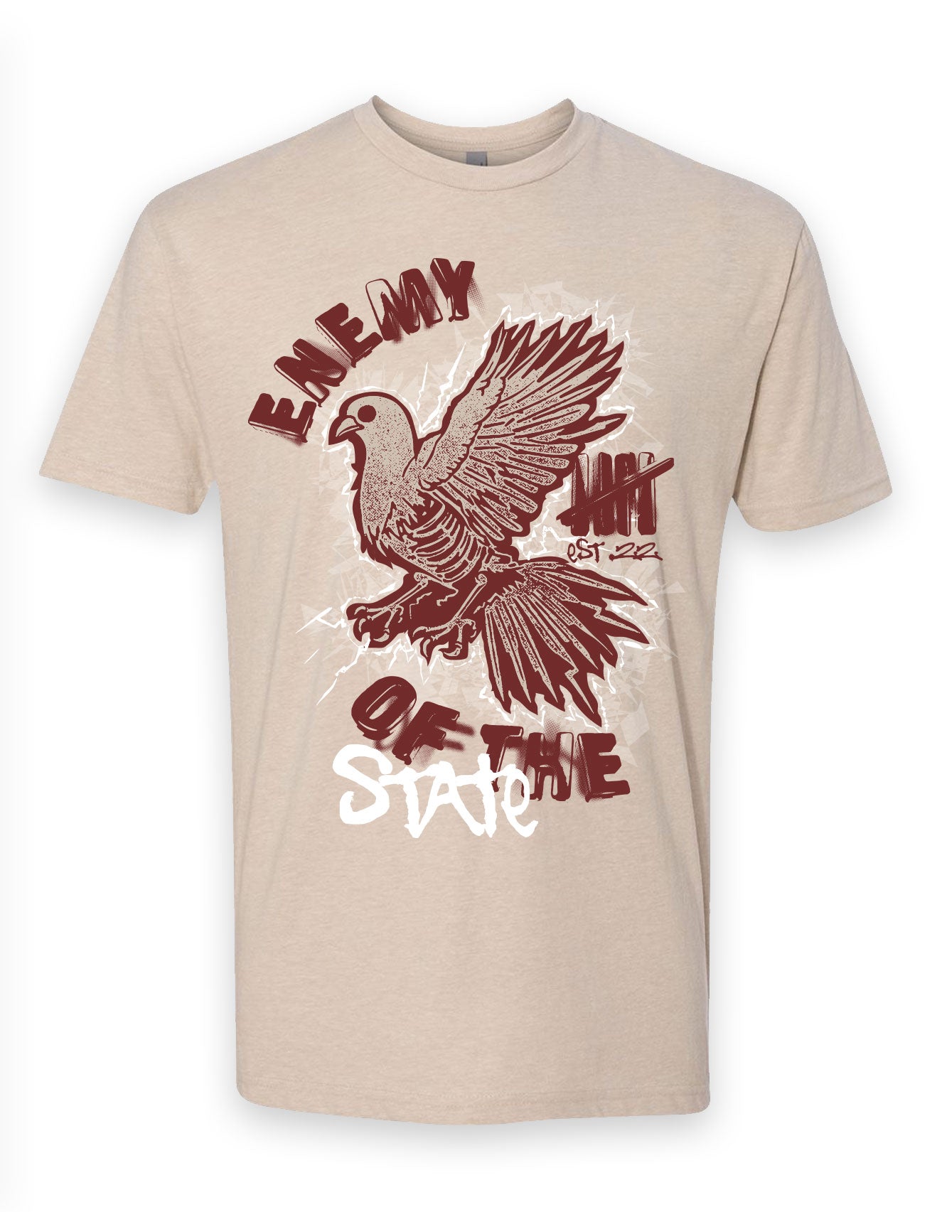 Electrical Burn Lightweight CVC T Shirt