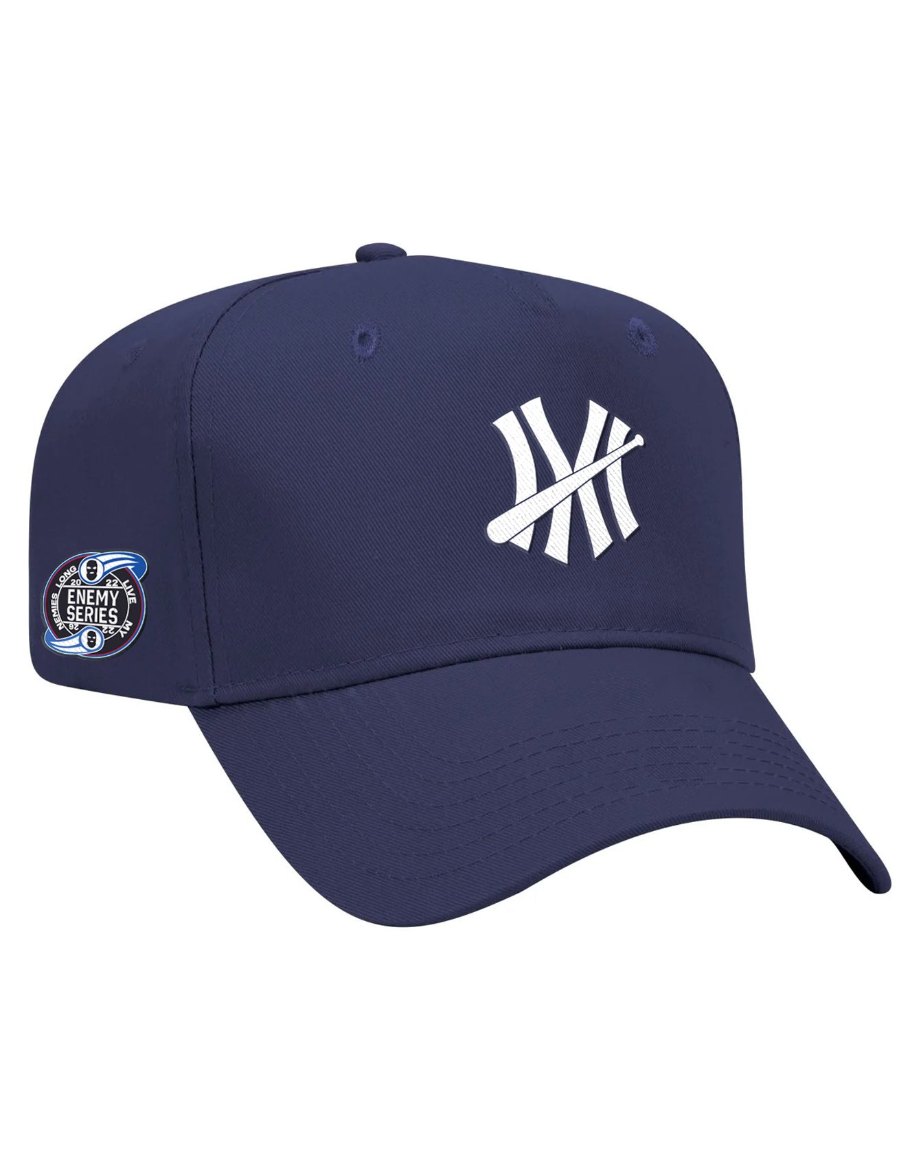 New York Enemies Fully Embroidered Navy Snapback