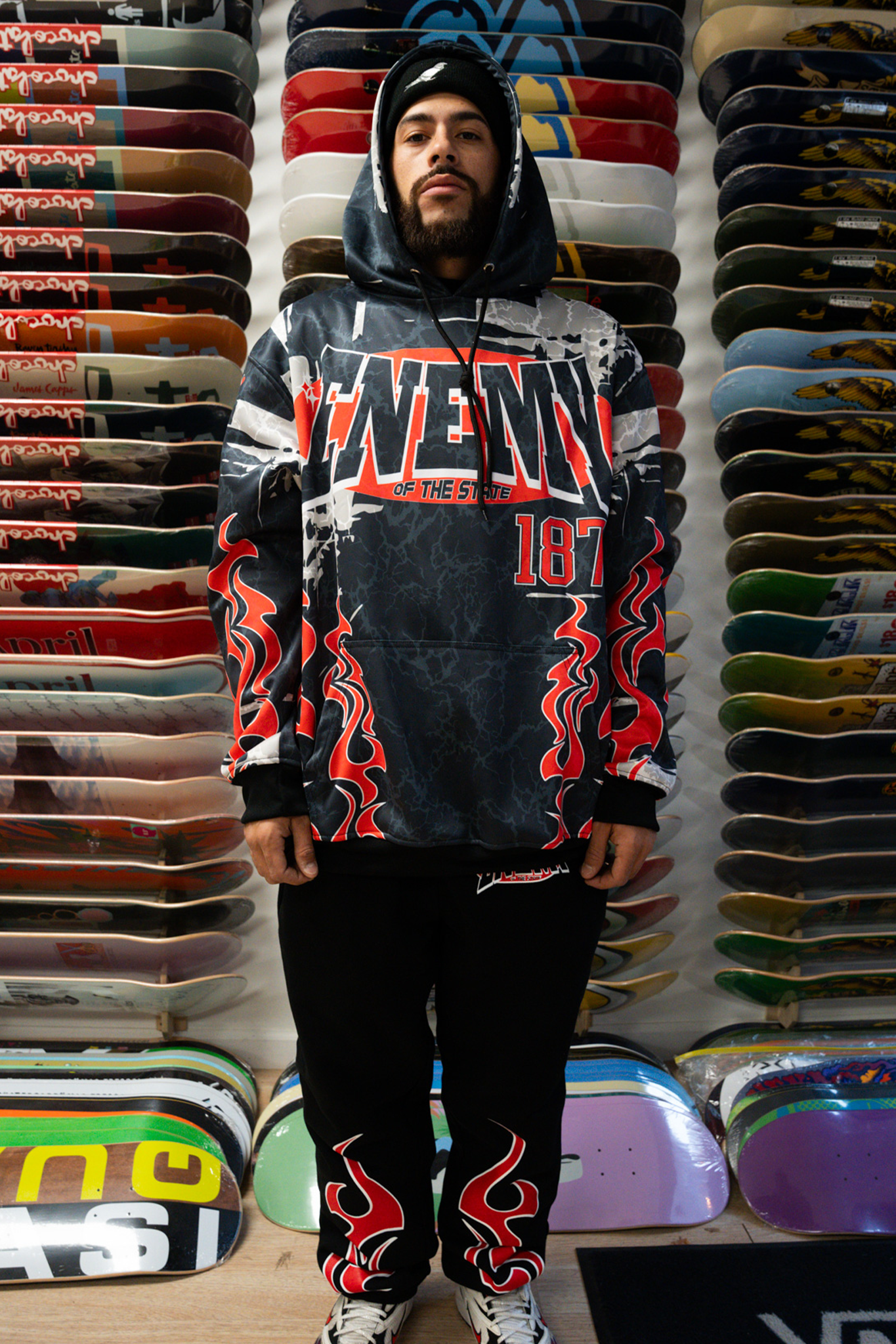 Dual Flames Fully Sublimated Hoodie