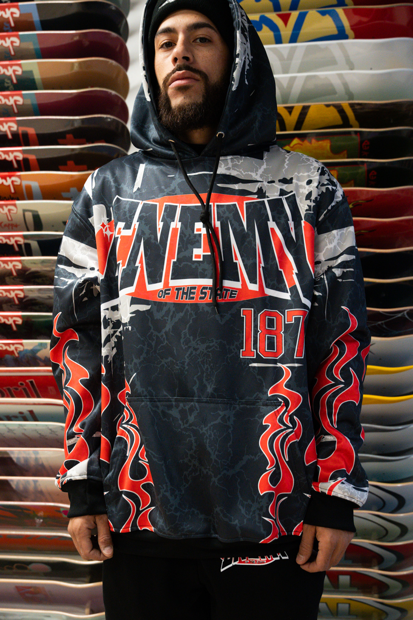 Dual Flames Fully Sublimated Hoodie