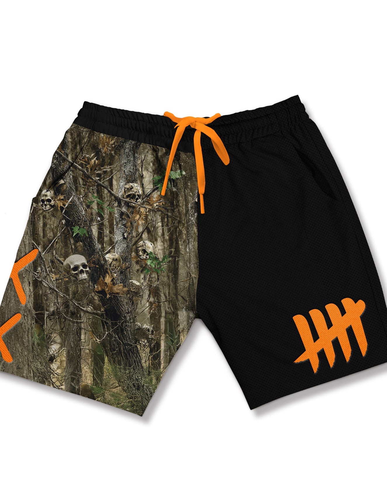 Dead Tree Camo Sublimated & Embroidered Mesh Shorts