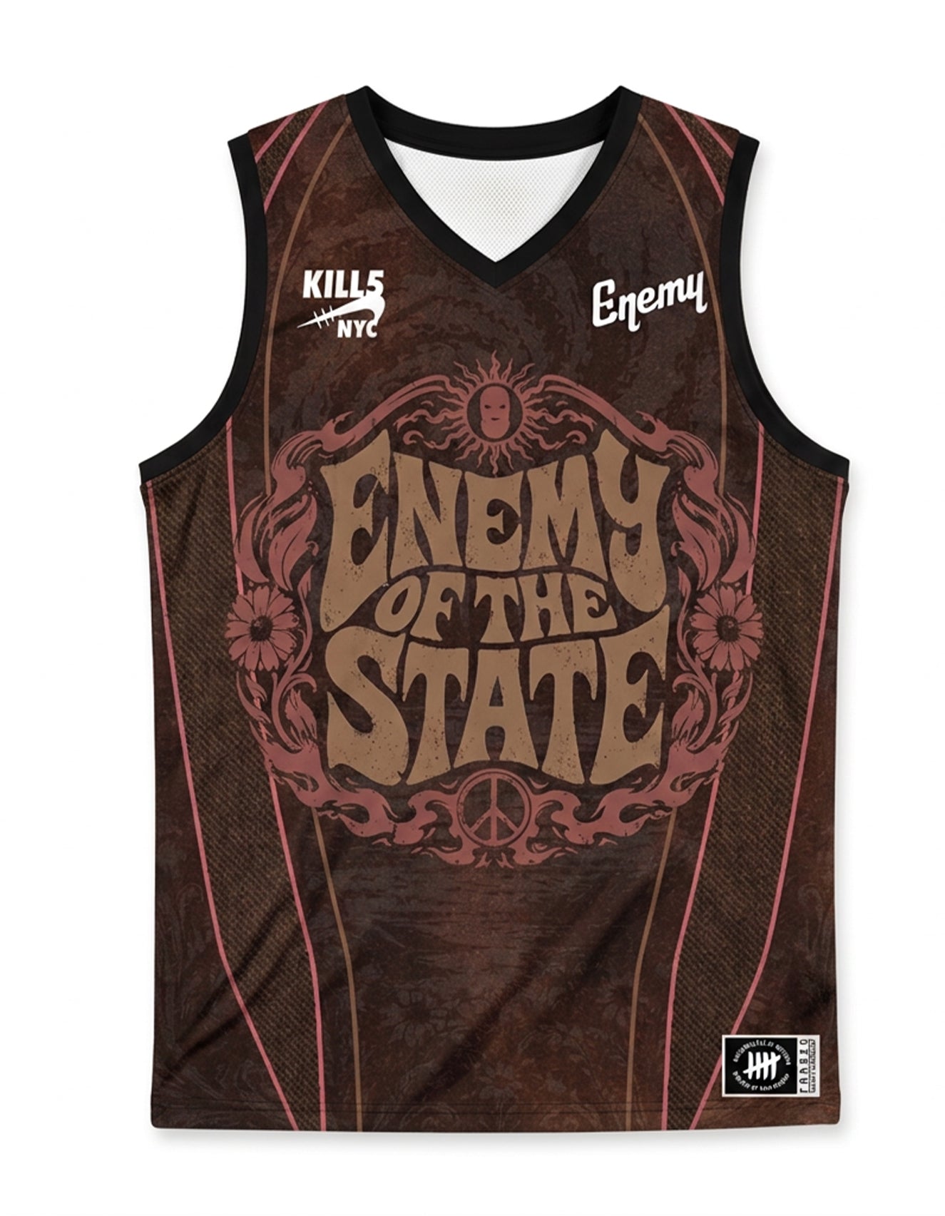 Enemy of the State " Les Enemy " Basketball Jersey