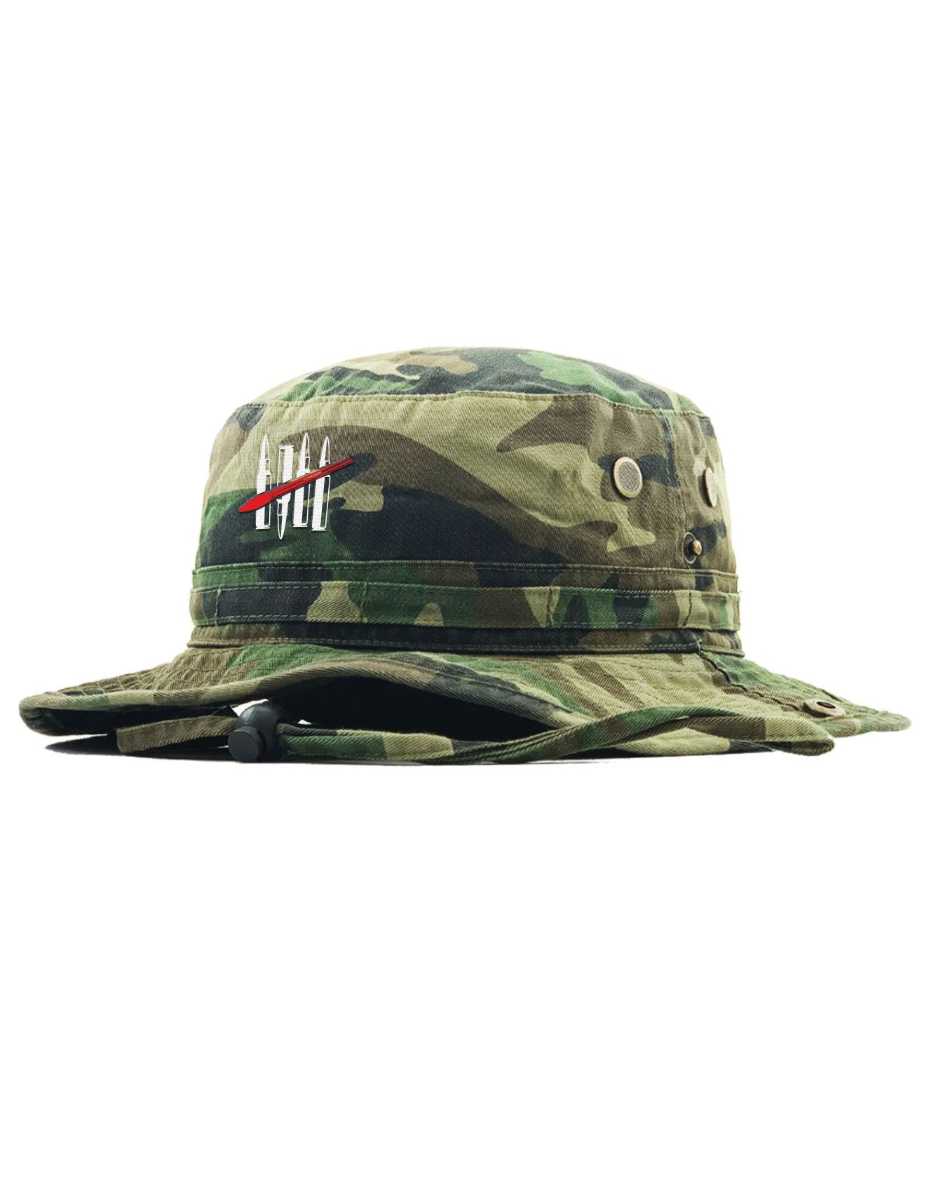 Embroidered Hash Bullets Camo Boonie