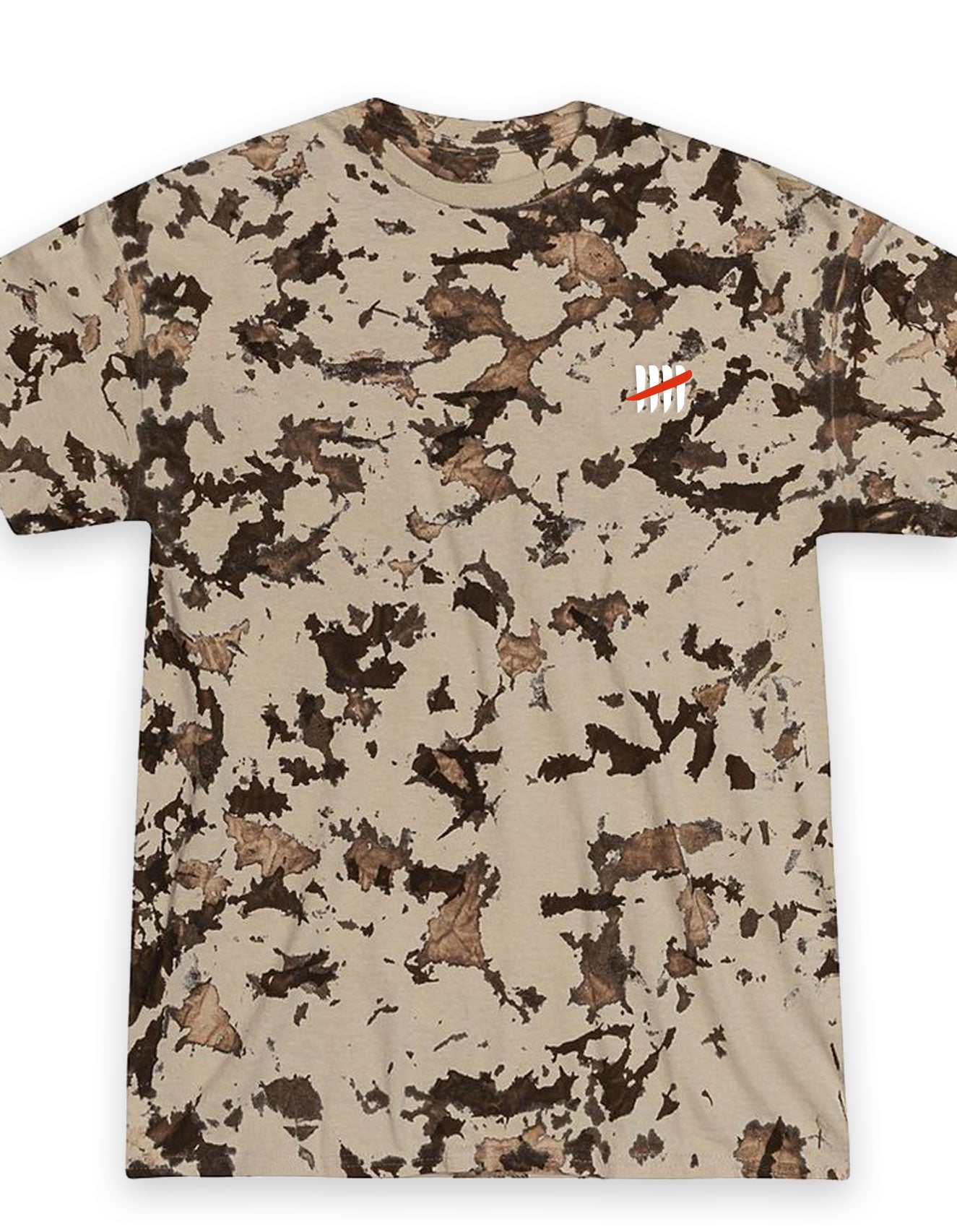 Cookie Dough Embroidered Hash Dyed T Shirt