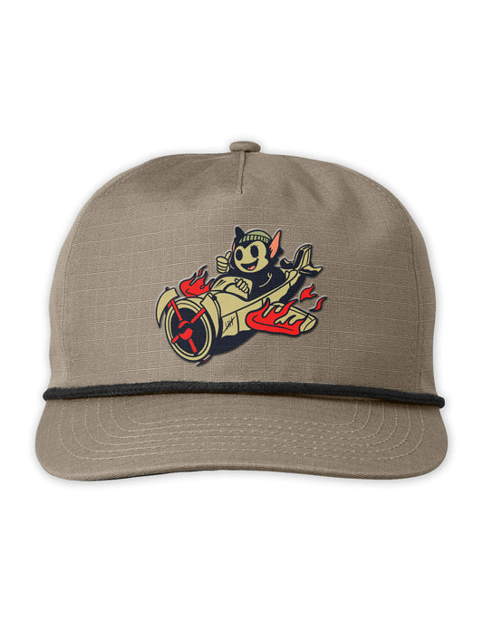 Ripstop Embroidered Enemy Aviators Hat