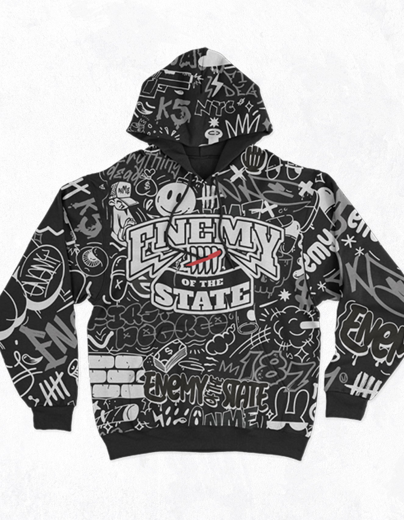 Enemy All Over Graffiti  Hoodie PRE-ORDER