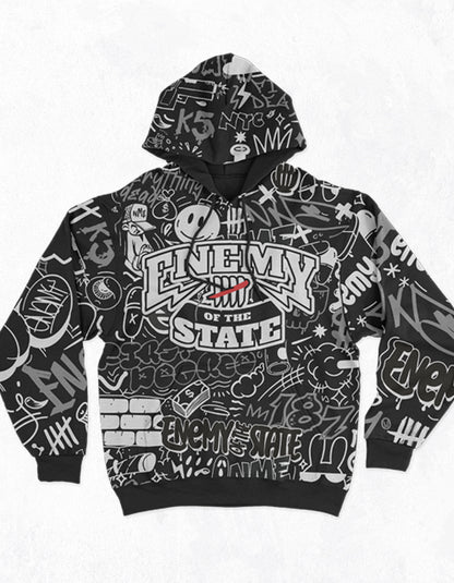 Enemy All Over Graffiti  Hoodie PRE-ORDER