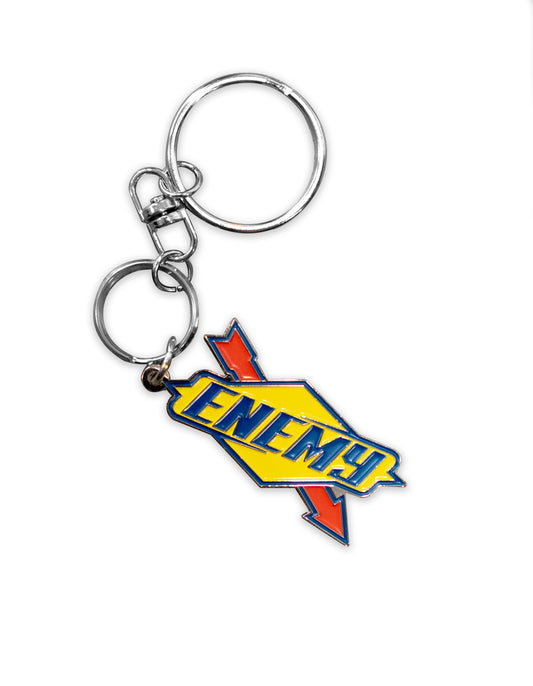 Enemy-Co Enameled Keychain