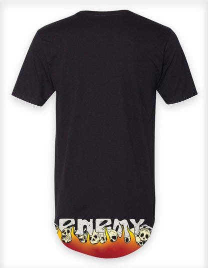 Doubled Sided Scorched Earth Long body T Shirt