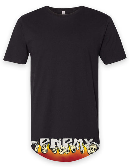 Doubled Sided Scorched Earth Long body T Shirt