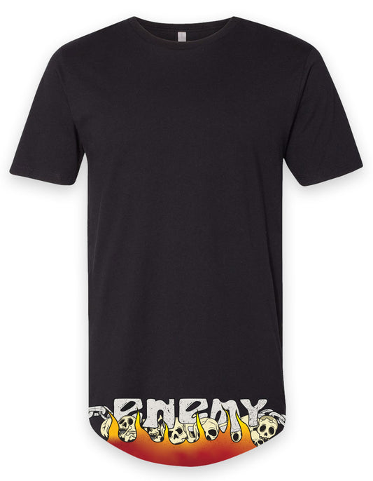 Doubled Sided Scorched Earth Long body T Shirt